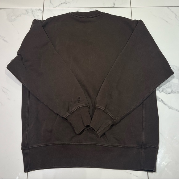 TNA Cozy Fleece Boyfriend Crewneck GD Mocha Brown - Picture 5 of 6